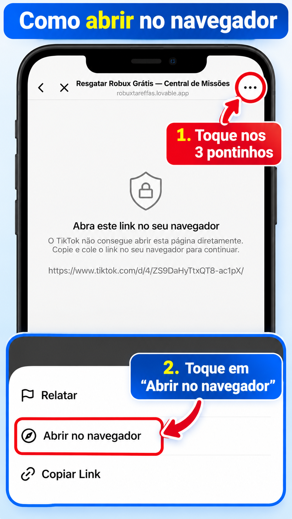 Como abrir no navegador
